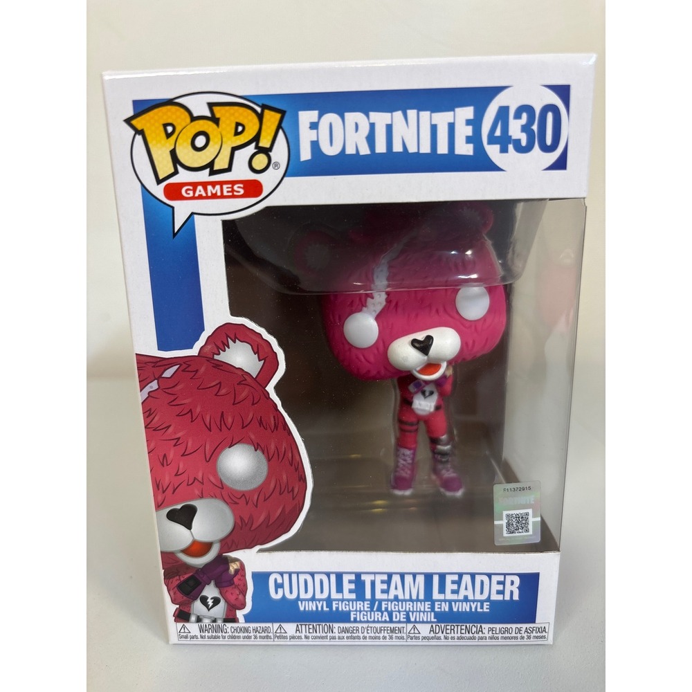 Funko Pop Games Fortnite Cuddle Team Leader 430 Vinyl Figure Pink Bear Figure